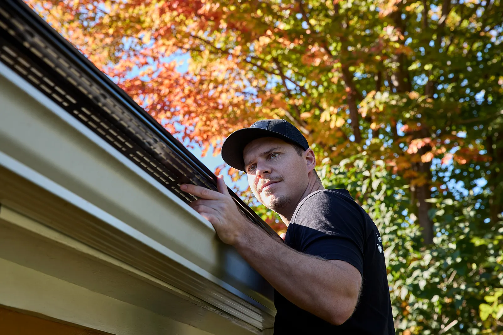 Soffit and roofline work on a new build — Rideau Rain Gutter, Harrowsmith BC